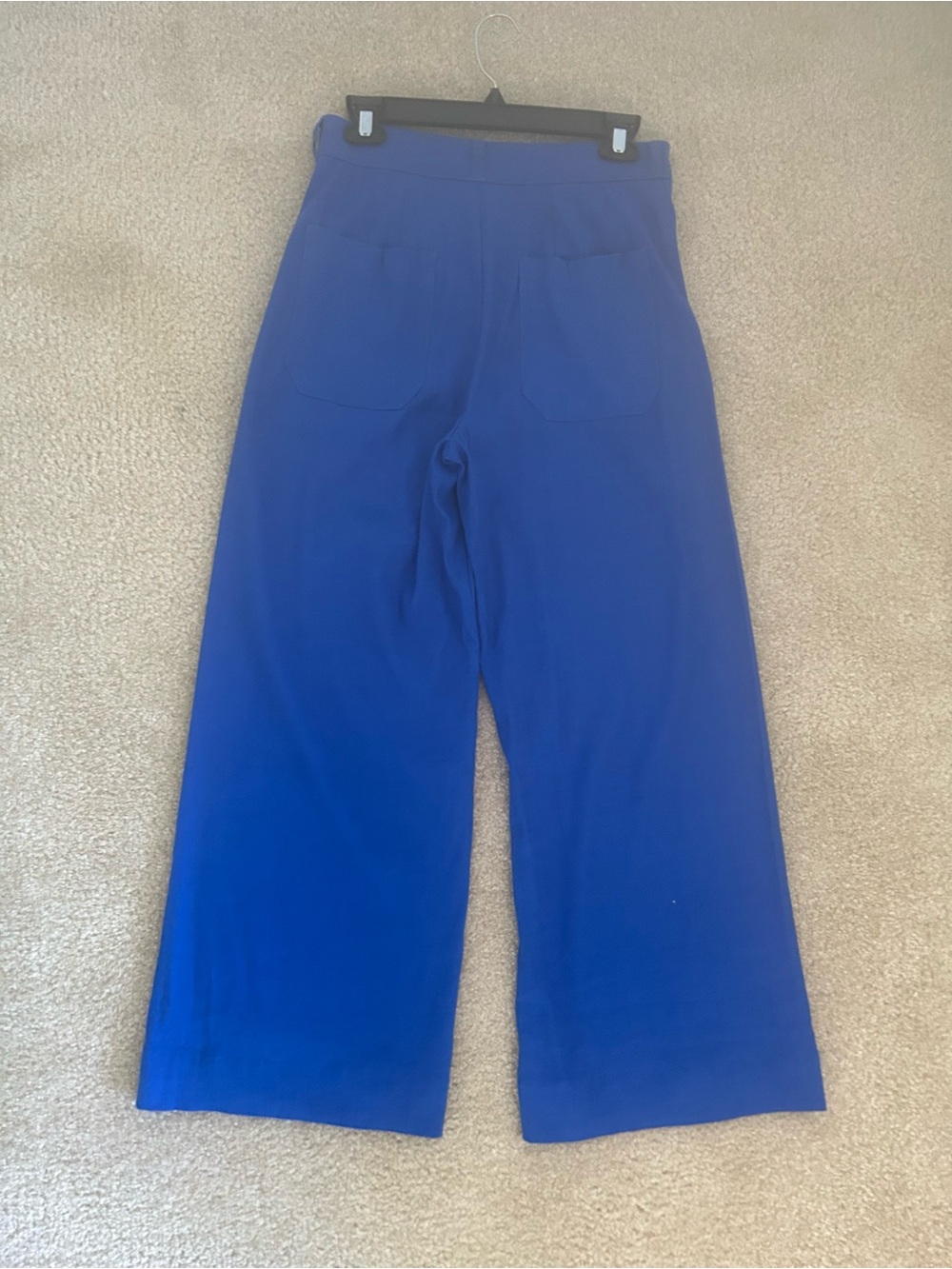Anthropologie Blue High-Rise Wide-Leg Pants - Picture 5 of 7